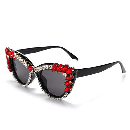 Cat-Eye-Diamant-Sonnenbrille