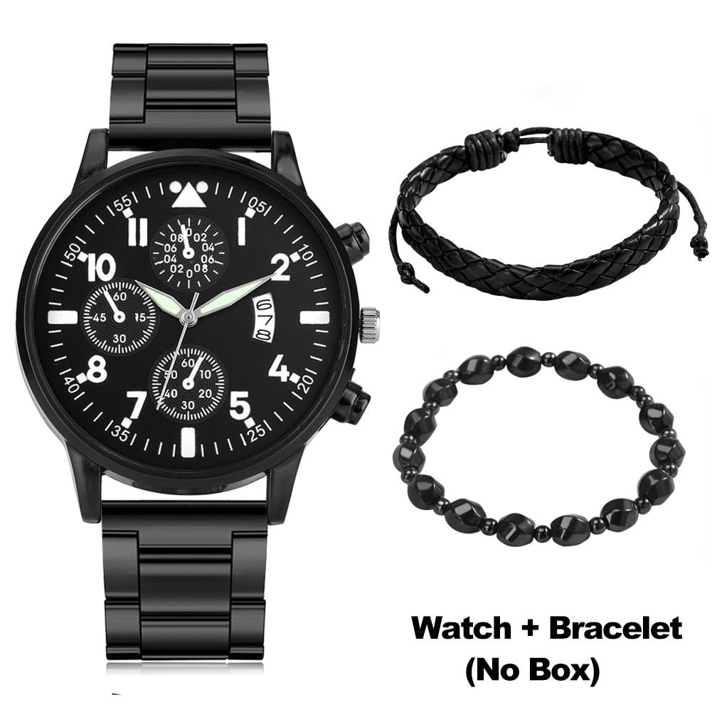 Luxury Watch & Bracelet Set