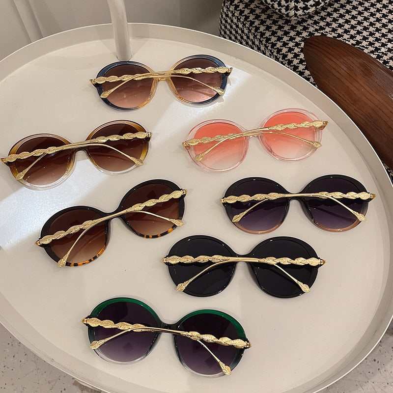 Round Colorful Luxury Sunglasses