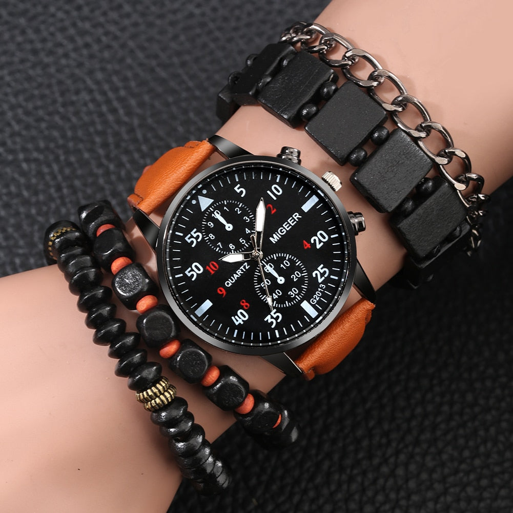 Luxury Watch & Bracelet Set