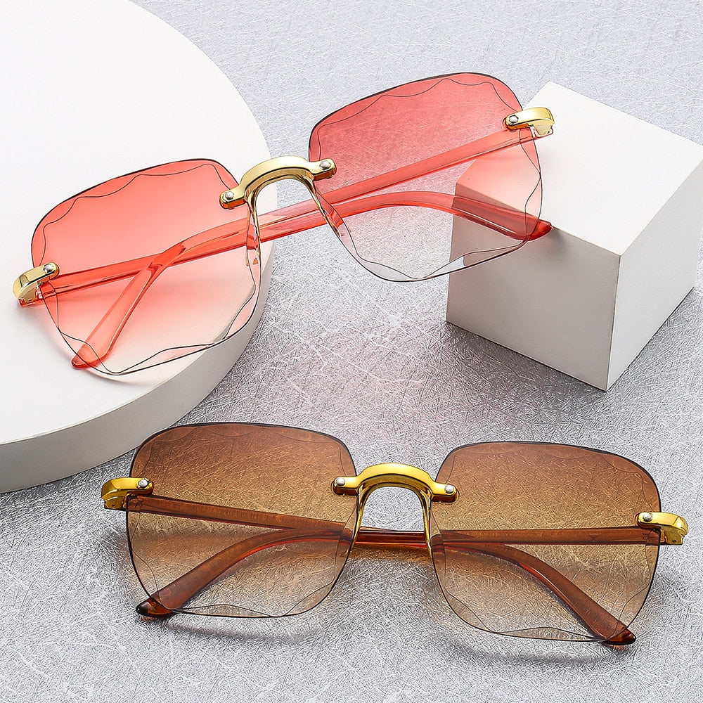Nouvelles lunettes de soleil sans monture verres dégradés