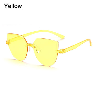 Quadratische randlose Sonnenbrille