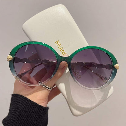 Runde bunte Luxus-Sonnenbrille