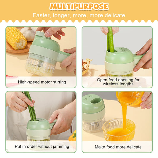 4 In1 Multifunctional Electric Vegetable Cutter