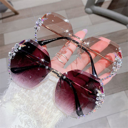 Randlose Diamant-Sonnenbrille